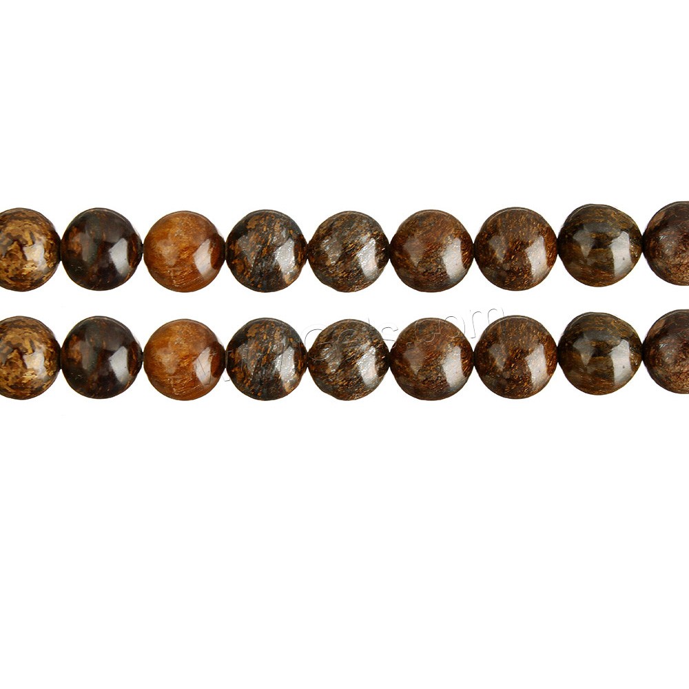 古銅輝石石ビーズ, ブロンズストーン, ラウンド形, 天然, 異なるサイズの選択, 穴:約 0.5-1mm, 長さ:約 15 インチ, 売り手 ストランド