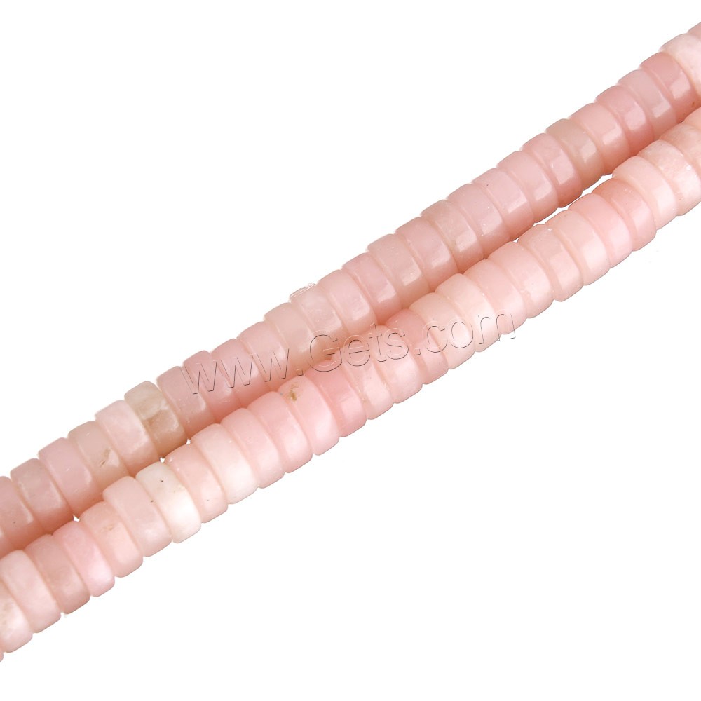 розовый опал Бусины, Плоская круглая форма, натуральный, разный размер для выбора, отверстие:Приблизительно 1mm, длина:Приблизительно 16 дюймовый, продается Strand