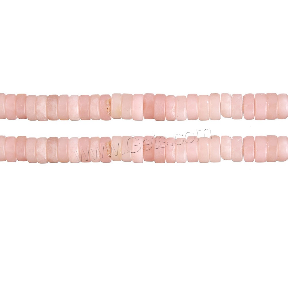 Pink Opal Beads, Flat Round, natural, different size for choice, Hole:Approx 1mm, Length:Approx 16 Inch, Sold By Strand