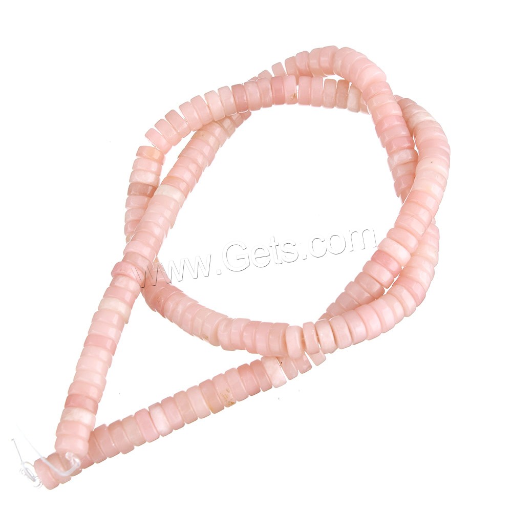 Pink Opal Beads, Flat Round, natural, different size for choice, Hole:Approx 1mm, Length:Approx 16 Inch, Sold By Strand