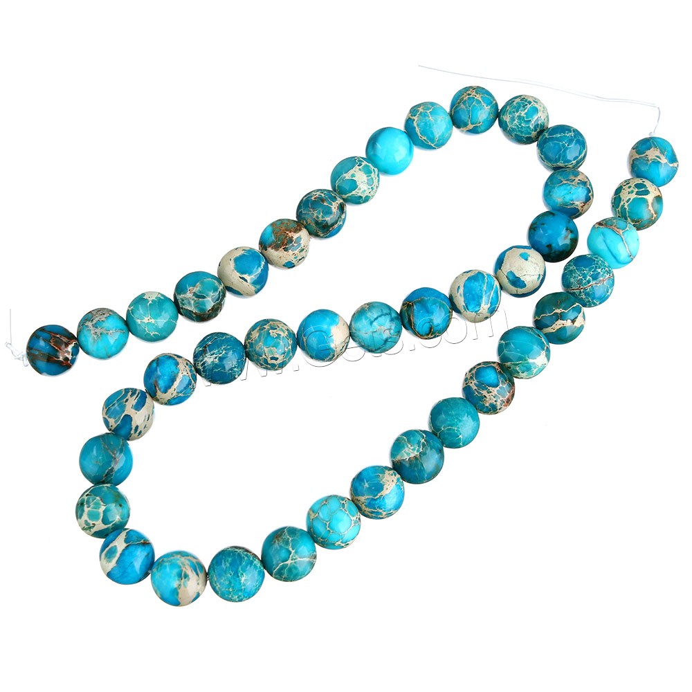 Impression Jasper Bead, Round, natural, different size for choice, blue, Hole:Approx 0.5-1mm, Length:Approx 16 Inch, Sold By Strand
