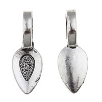 Zinc Alloy Glue on Bail, Teardrop, antique silver color plated, lead & cadmium free Approx 5mm, Approx 