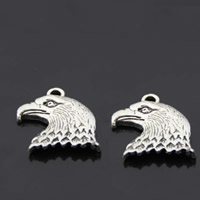 Zinc Alloy Animal Pendants, Eagle, antique silver color plated, lead & cadmium free Approx 1-1.5mm 