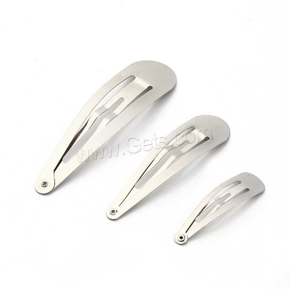 Snap Clip Findings, Iron, platinum color plated, different size for choice, lead & cadmium free, 20PCs/Bag, Sold By Bag
