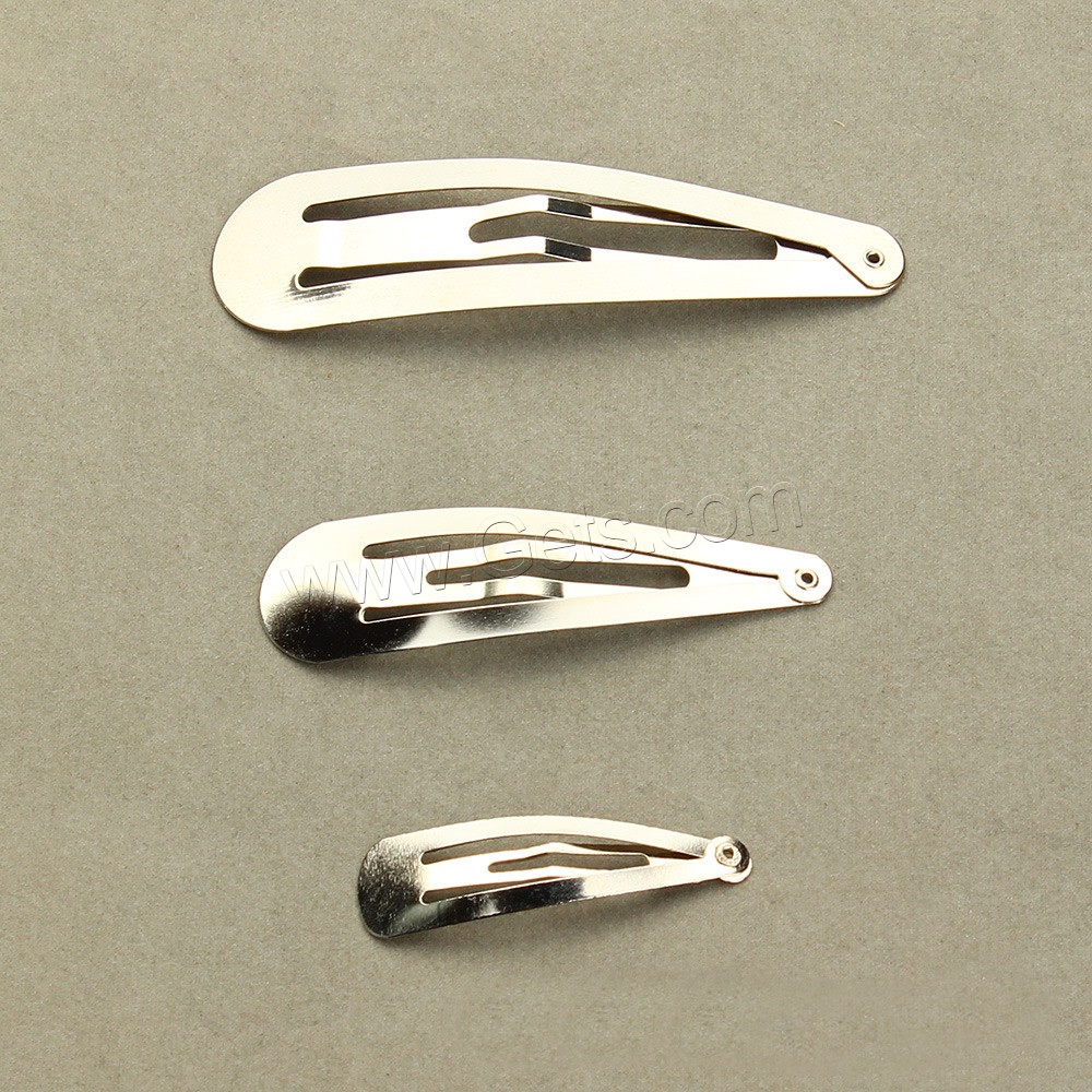 Snap Clip Findings, Iron, platinum color plated, different size for choice, lead & cadmium free, 20PCs/Bag, Sold By Bag
