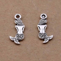 Character Shaped Zinc Alloy Pendants, Mermaid, antique silver color plated, lead & cadmium free Approx 1-1.5mm 