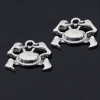 Zinc Alloy Animal Pendants, Crab, antique silver color plated, lead & cadmium free Approx 1-1.5mm 