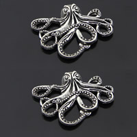 Zinc Alloy Animal Pendants, Octopus, antique silver color plated, lead & cadmium free Approx 1-1.5mm 