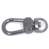 Zinc Alloy Lobster Swivel Clasp, plumbum black color plated, lead & cadmium free, 41mm Approx 9.7mm 