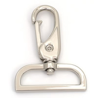 Zinc Alloy Lobster Swivel Clasp, platinum color plated, lead & cadmium free, 62mm Approx 37.7mm 