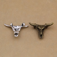 Zinc Alloy Animal Pendants, Horn, plated, mixed colors, lead & cadmium free Approx 1-1.5mm 