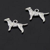 Zinc Alloy Animal Pendants, Dog, antique silver color plated, lead & cadmium free Approx 1-1.5mm 