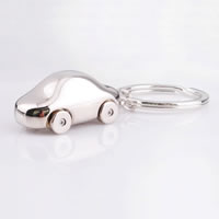 Zinc Alloy Key Clasp, with iron ring, Car, platinum color plated, lead & cadmium free Approx 25mm 