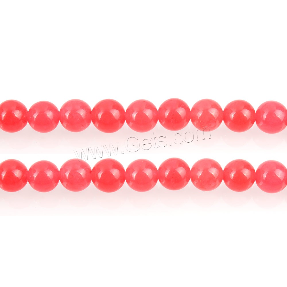 Dyed Marble Beads, Round, different size for choice, mixed colors, Hole:Approx 0.8-1.2mm, Length:Approx 15.5 Inch, Sold By Strand