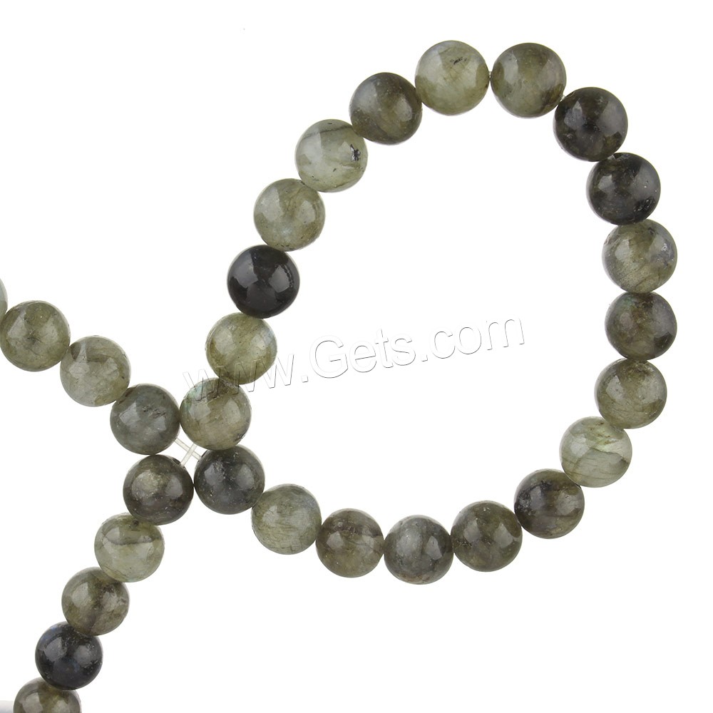 Labradorite Beads, Round, natural, different size for choice, Hole:Approx 1mm, Length:Approx 15.5 Inch, Sold By Strand