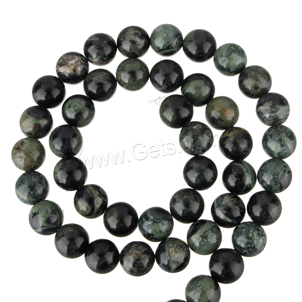 Jaspis Kambaba Perlen, Kambaba Jaspis, rund, natürlich, verschiedene Größen vorhanden, Bohrung:ca. 2mm, Länge:ca. 15 ZollInch, verkauft von Strang
