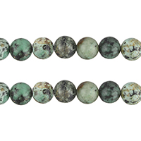 Natural African Turquoise Beads, Round Approx 1.5mm Approx 15.5 Inch 