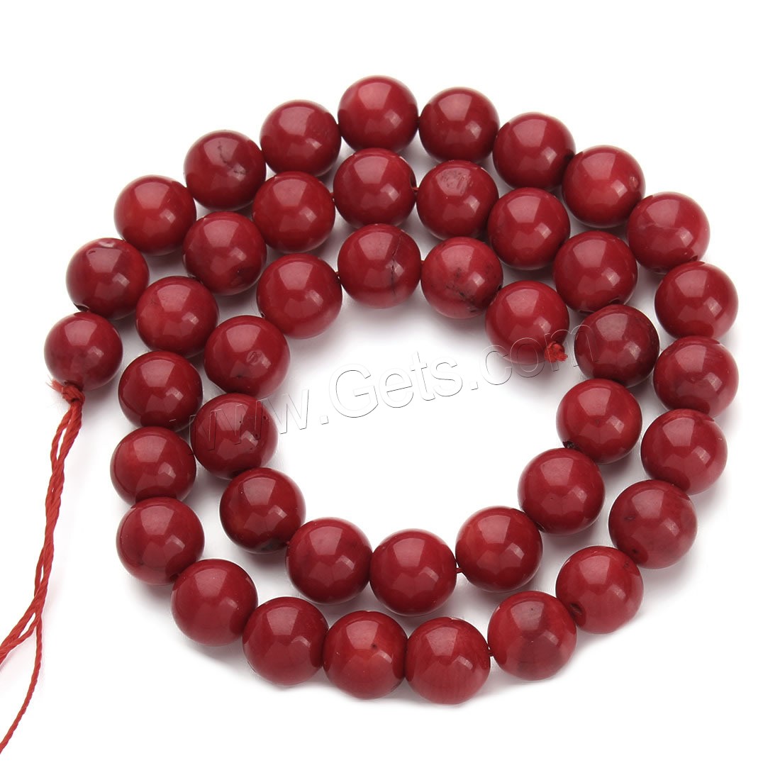 Natural Coral Beads, Round, different size for choice, red, Hole:Approx 1mm, Length:Approx 15.5 Inch, Sold By Strand