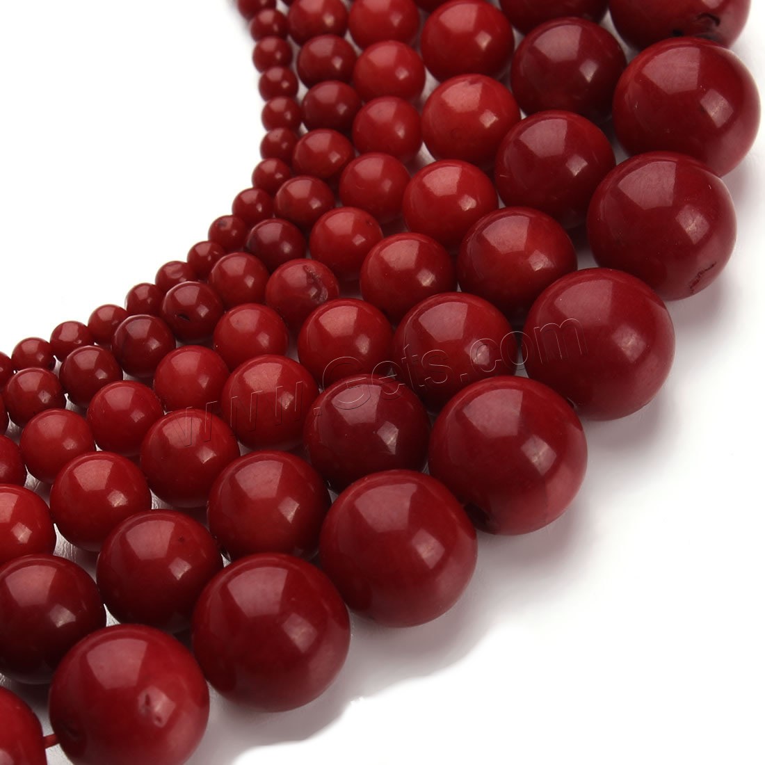 Natural Coral Beads, Round, different size for choice, red, Hole:Approx 1mm, Length:Approx 15.5 Inch, Sold By Strand