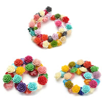 Natural Coral Beads, Resin, Flower, imitation coral mixed colors Approx 1mm Approx 15.5 Inch 