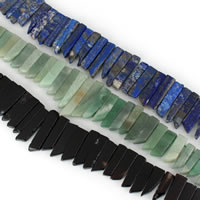 Gemstone Beads, Nuggets, natural 8-12x20-50x4-8mm Approx 1mm Approx 16 Inch, Approx 