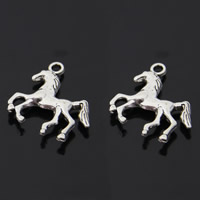 Zinc Alloy Animal Pendants, Horse, antique silver color plated, lead & cadmium free Approx 1-1.5mm 