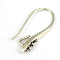 Brass Hook Earwire, antique silver color plated, nickel, lead & cadmium free Approx 1-1.5mm 