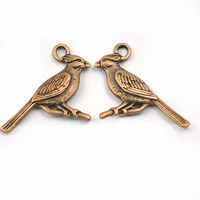 Zinc Alloy Animal Pendants, Bird, antique copper color plated, lead & cadmium free Approx 1-1.5mm 