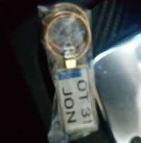bijoux de porte-clés en Alliage de zinc, avec papier, rectangle, Placage, avec le motif de lettre & autocollant époxyde, plus de couleurs à choisir Vendu par PC