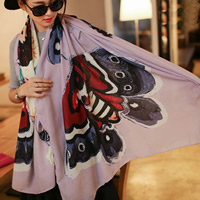 Fashion Scarf, Voile Fabric, Rectangle 