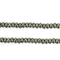 Goldene Pyrit Perlen, Rondell, natürlich, verschiedene Größen vorhanden, Bohrung:ca. 0.5mm, Länge:ca. 16 ZollInch, verkauft von Strang