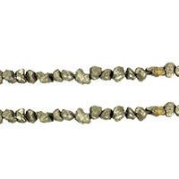 Pyrite dorée perles, pepite, naturel, normes différentes pour le choix Environ 1mm Environ 16 pouce, Vendu par brin