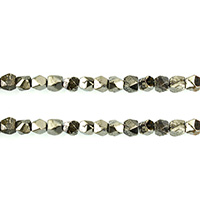 Golden Pyrite Beads, natural & faceted Approx 0.8mm Approx 15.5 Inch 