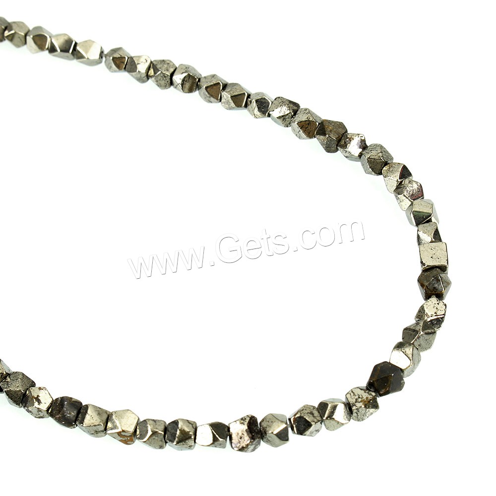 Golden Pyrite Beads, natural, different size for choice & faceted, Hole:Approx 0.8mm, Length:Approx 15.5 Inch, Sold By Strand