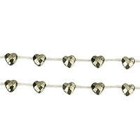 Goldene Pyrit Perlen, Herz, natürlich, facettierte, 9x9mm, Bohrung:ca. 1.3mm, Länge:ca. 16 ZollInch, ca. 20PCs/Strang, verkauft von Strang