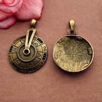 Zinc Alloy Jewelry Pendants, antique bronze color plated, lead & cadmium free Approx 1-1.5mm 