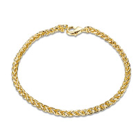 Newegg® Jewelry Bracelet, Brass, real gold plated, rope chain & for woman 