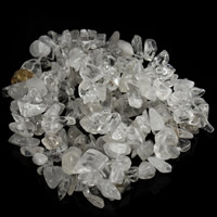 Natürliche klare Quarz Perlen, Klarer Quarz, Klumpen, 8-12mm, Bohrung:ca. 1.5mm, Länge:ca. 31 ZollInch, ca. 76PCs/Strang, verkauft von Strang