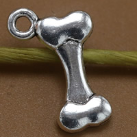 Bijoux pendentifs en Zinc alliage , alliage de zinc, os, Plaqué de couleur d'argent, sans plomb et cadmium Environ 1.5mm Vendu par sac