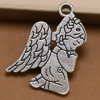 Zinc Alloy Jewelry Pendants, Angel, antique silver color plated, lead & cadmium free Approx 1.5mm 