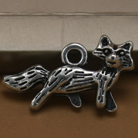 Zinc Alloy Animal Pendants, Cat, antique silver color plated, lead & cadmium free Approx 2mm 