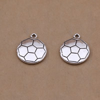 Zinc Alloy Jewelry Pendants, Football, antique silver color plated, lead & cadmium free Approx 1-1.5mm 