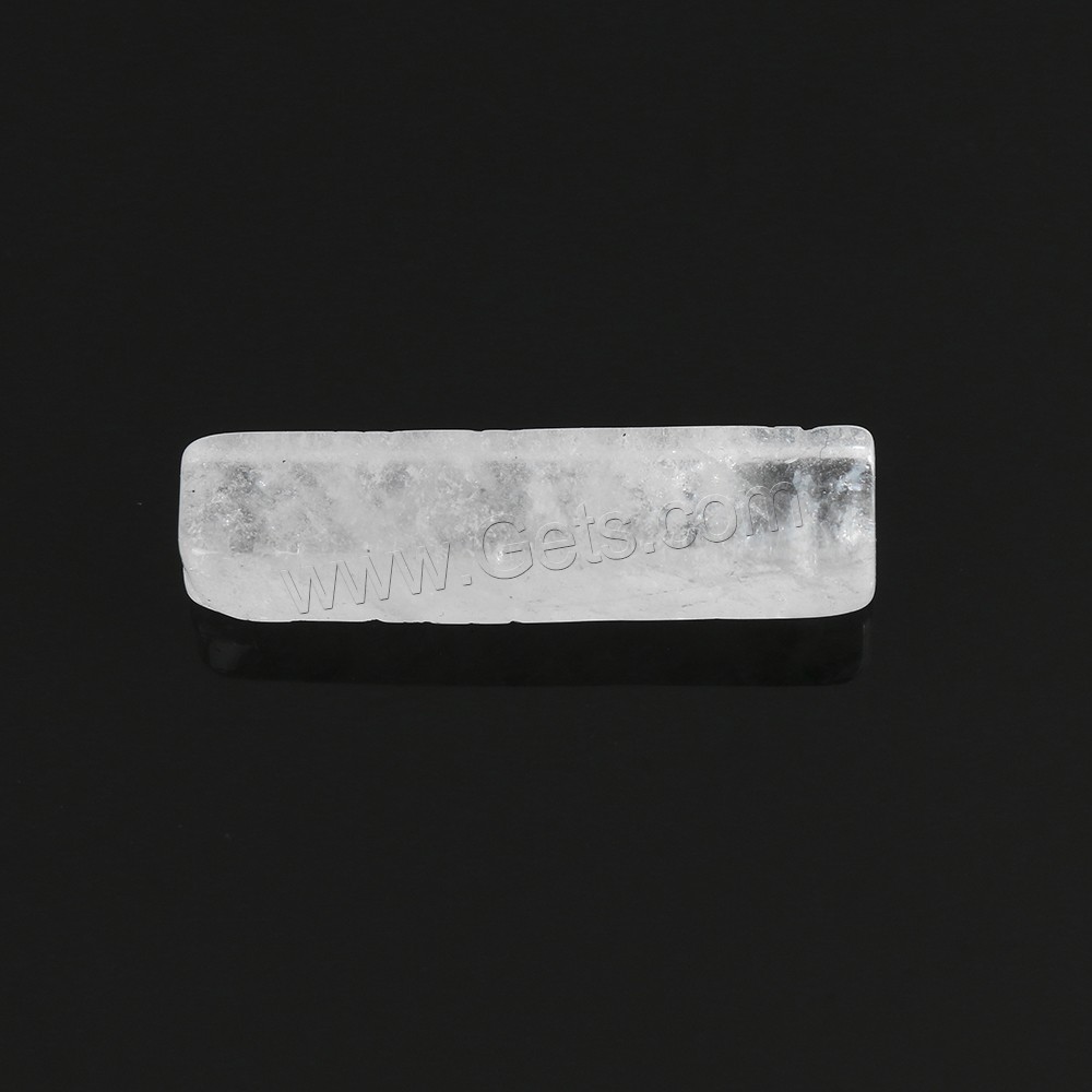 Cabochon cristal naturel, quartz clair, rectangle, normes différentes pour le choix, Vendu par PC