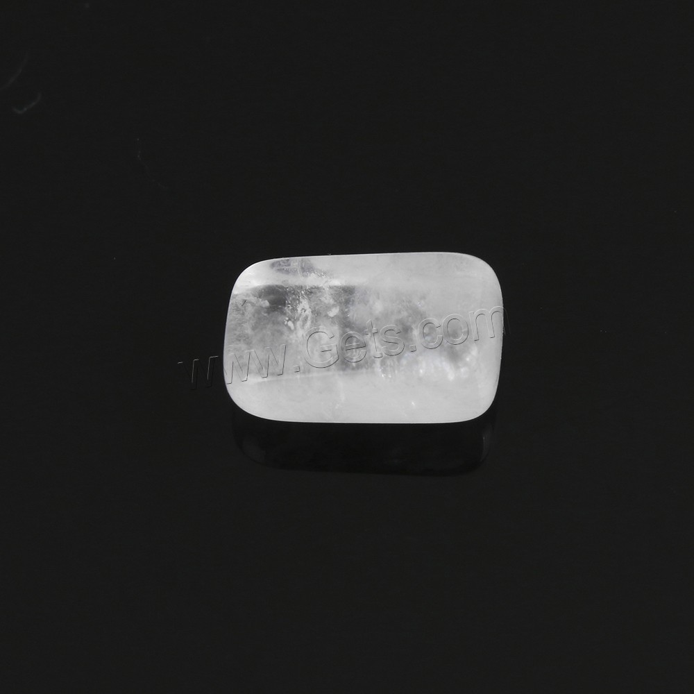 Cabochon cristal naturel, quartz clair, rectangle, normes différentes pour le choix, Vendu par PC