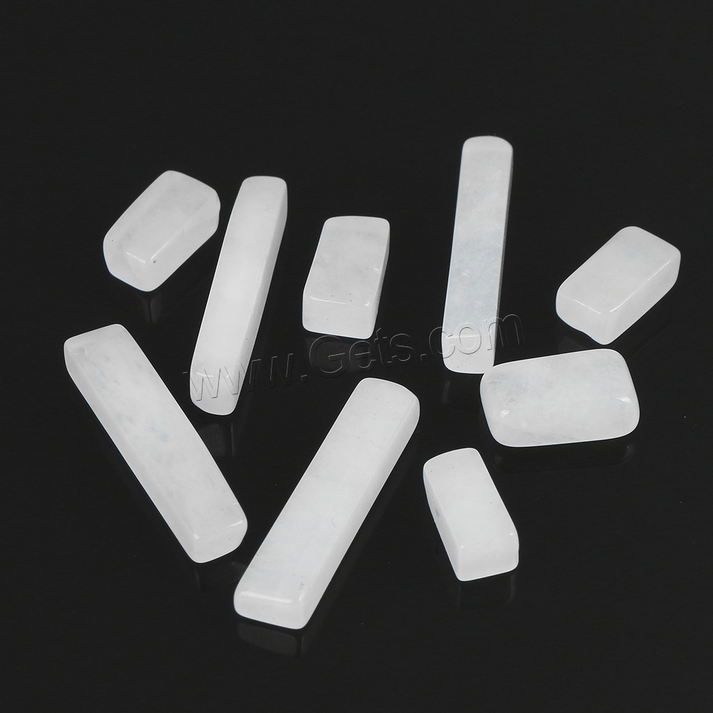 weiße Jade Cabochon, Rechteck, verschiedene Größen vorhanden, verkauft von PC