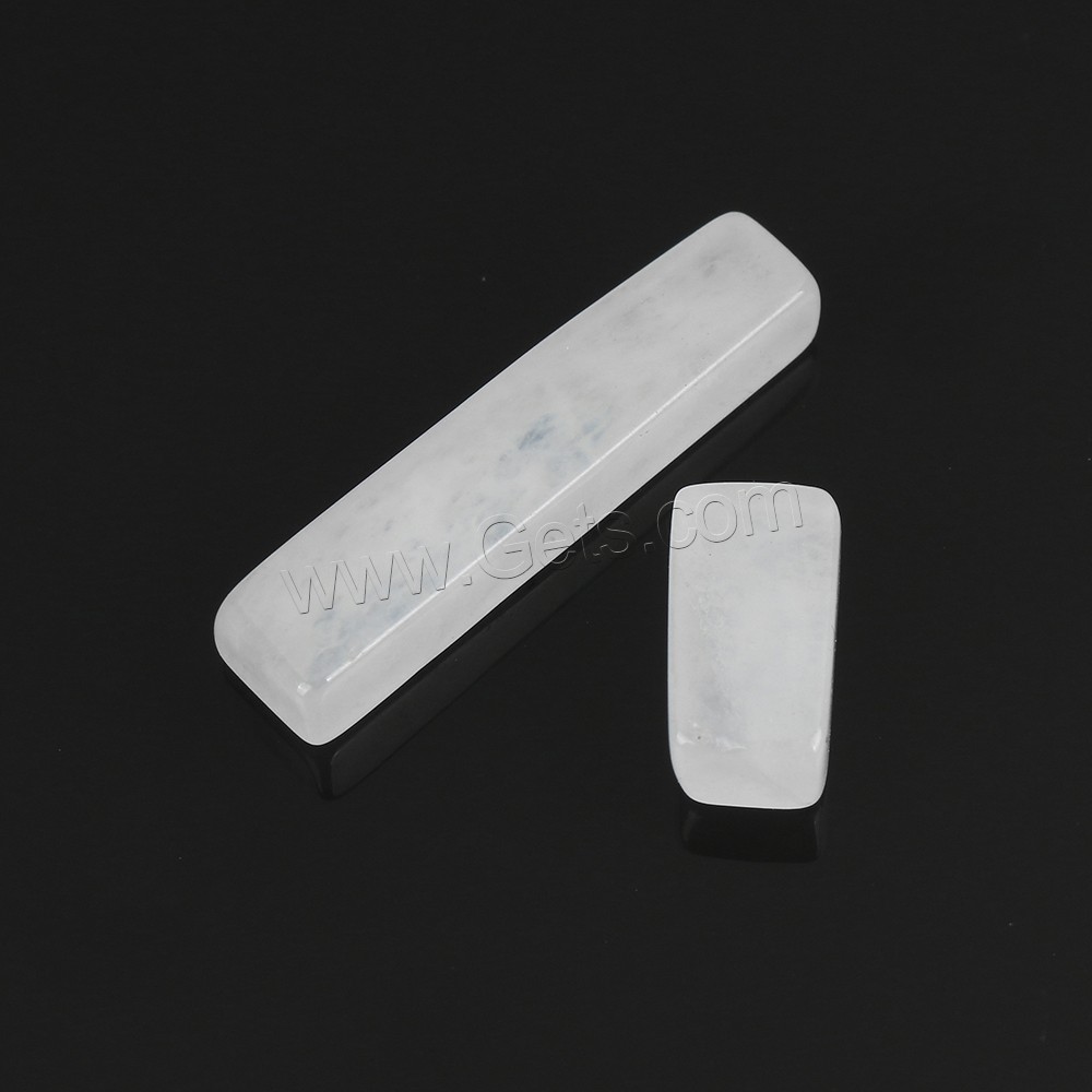 Jade White Cabochon, Rectangle, different size for choice, Sold By PC