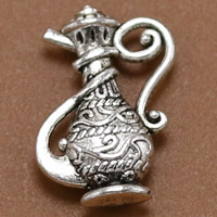 Bijoux pendentifs en Zinc alliage , alliage de zinc, vase, Plaqué de couleur d'argent, sans plomb et cadmium Environ 1.5mm Vendu par sac