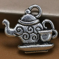 Zinc Alloy Jewelry Pendants, Teapot, antique silver color plated, lead & cadmium free Approx 1.5mm 