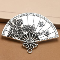 Zinc Alloy Tool Pendants, Fan, antique silver color plated, lead & cadmium free Approx 1.5mm 