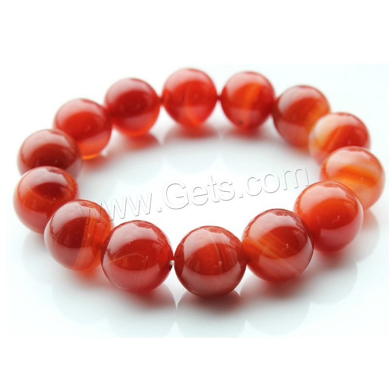 Lace Agate Bracelets, Round, different size for choice & for woman, more colors for choice, Length:Approx 7.5 Inch, Sold By Strand